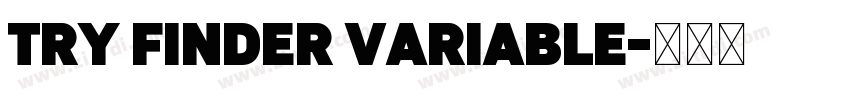 TRY Finder Variable字体转换 TRY Finder Variable字体转换